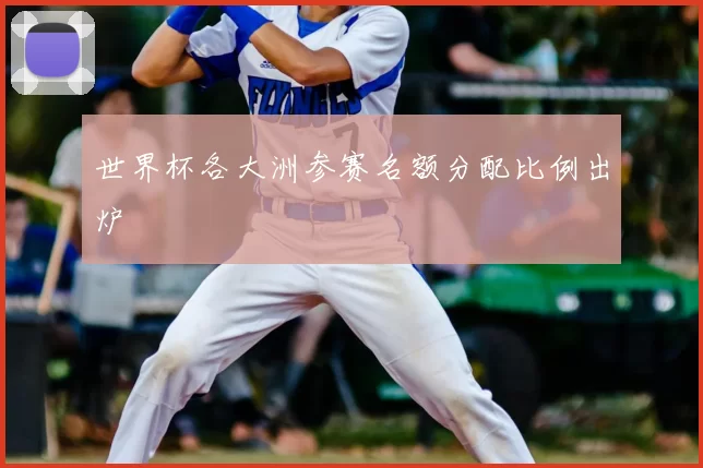 世界杯各大洲参赛名额分配比例出炉
