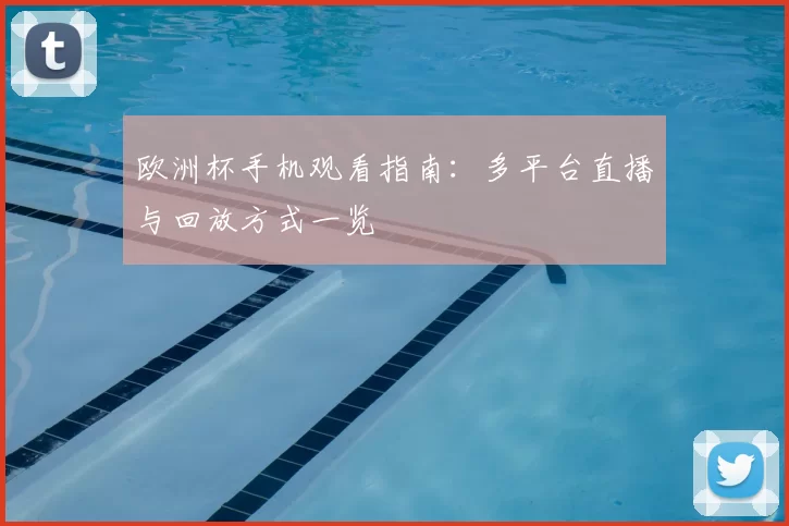 欧洲杯手机观看指南：多平台直播与回放方式一览